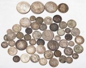 BAG OF WORLD SILVER COINS Very