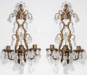 BAGUES STYLE GILT METAL & ROCK