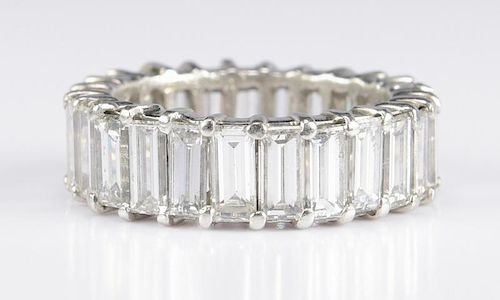 BAGUETTE DIA PLAT ETERNITY RING,