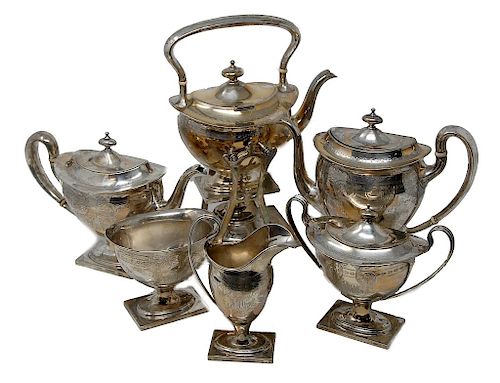 BAILEY BANKS BIDDLE 7 PC STERLING