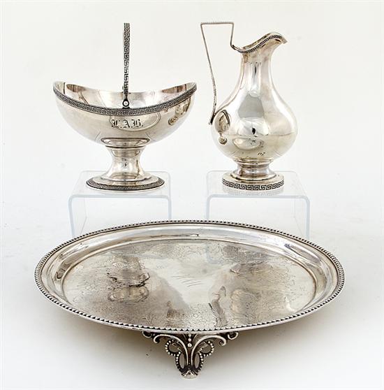 Bailey & Co coin silver salver