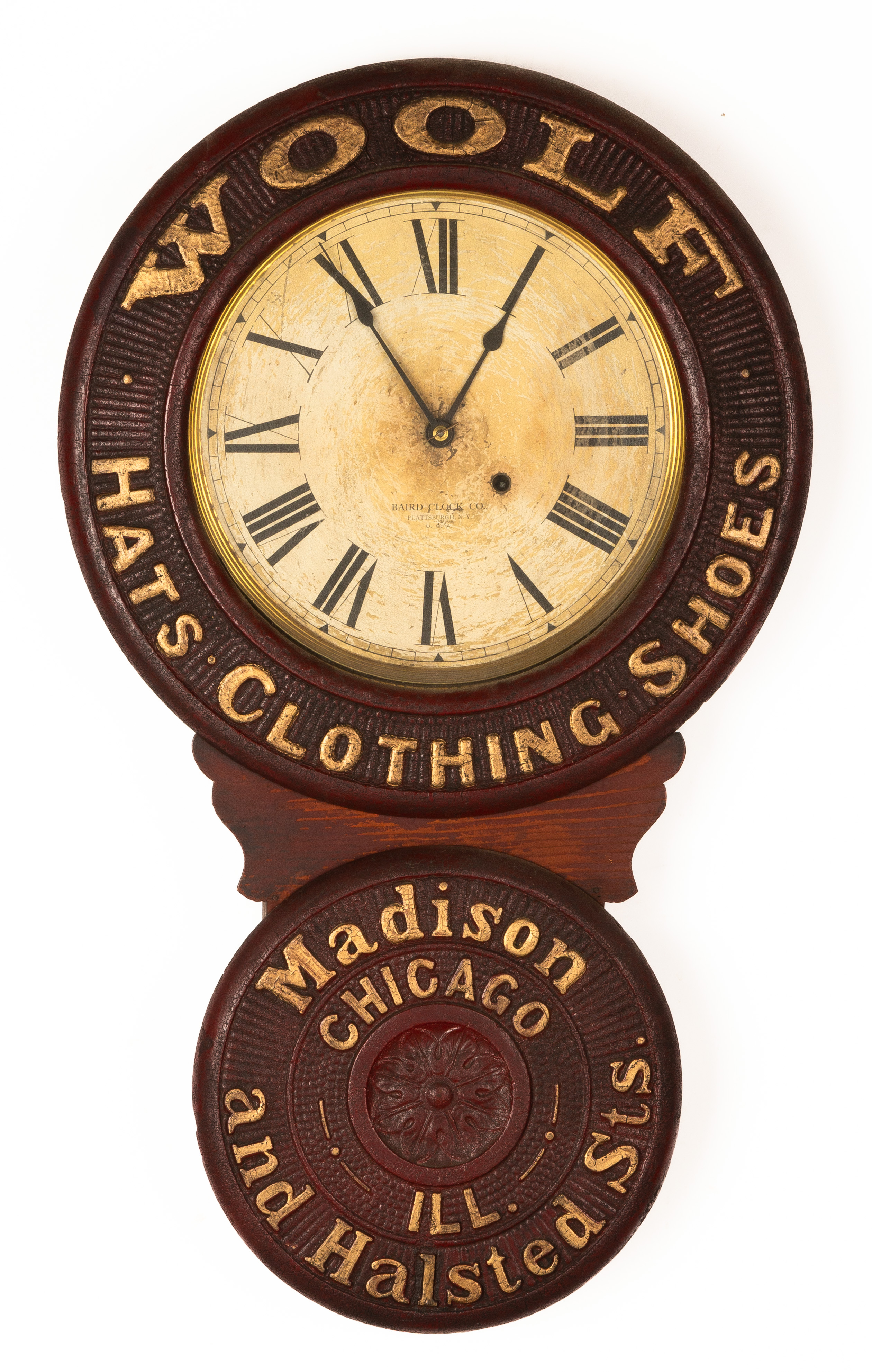 BAIRD ADVERTISING WALL CLOCK