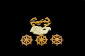 BAKELITE 5 NAUTICAL PINS FISH,