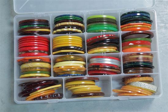 BAKELITE BRACELETS. Approximately