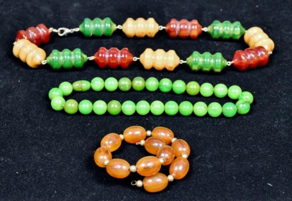 BAKELITE NECKLACES AND BRACELET