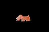 BAKELITE SCOTTIE DOG WITH GLAS