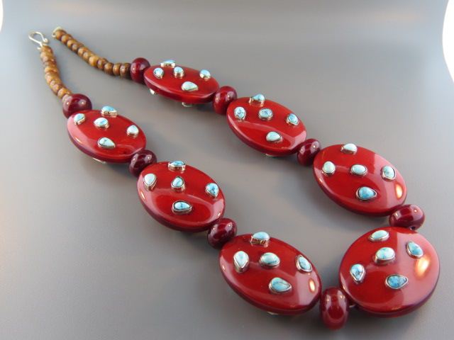 Bakelite & Turquoise Necklace
