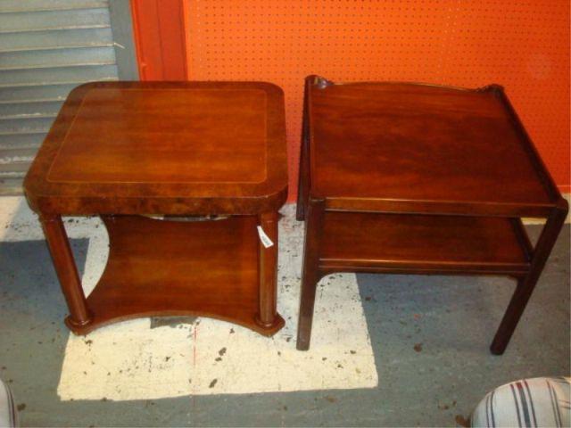 BAKER. 2 End Tables: 1