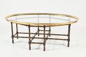 BAKER BAMBOO BRASS & GLASS COF