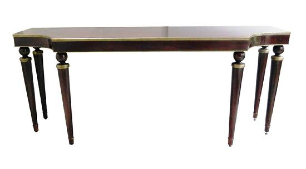 BAKER CONSOLE TABLE, OBLONG TOP