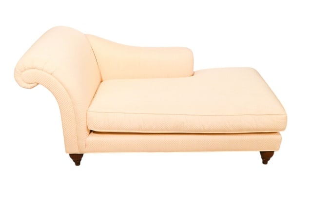 BAKER CUSTOM UPHOLSTERED CHAISE