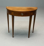 BAKER DEMI LUNE TABLE, CONSOLE