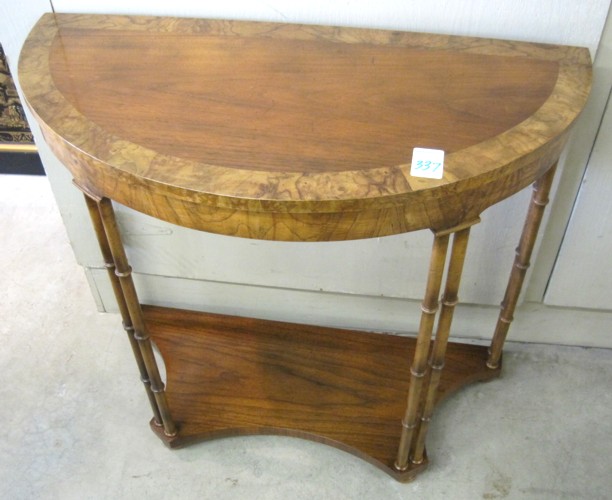 BAKER DEMILUNE CONSOLE TABLE