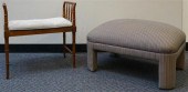 BAKER FAUX BAMBOO BENCH AND UN