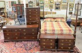BAKER FIVE-PIECE MAHOGANY BEDR