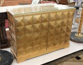 BAKER FURNITURE 2-DOOR GILT WO