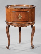 BAKER FURNITURE WALNUT SIDE TA