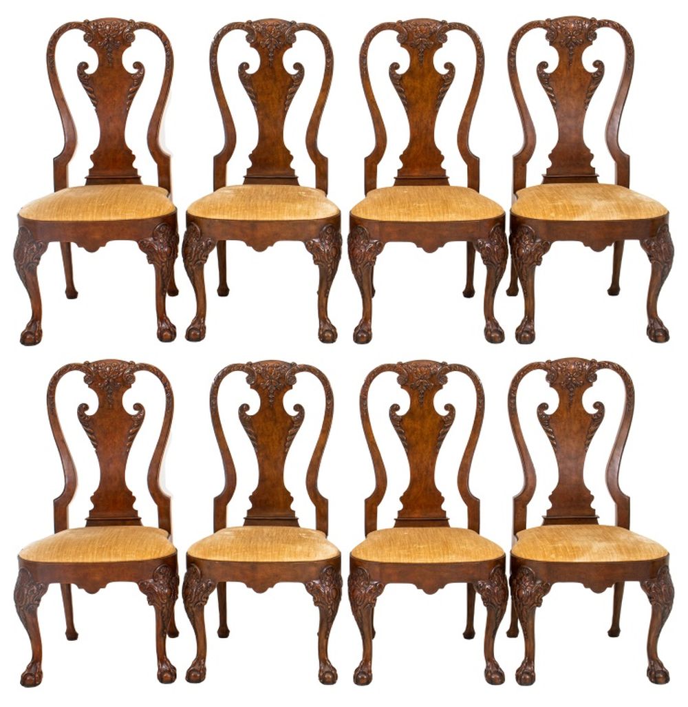 BAKER GEORGE II STYLE WALNUT DINING
