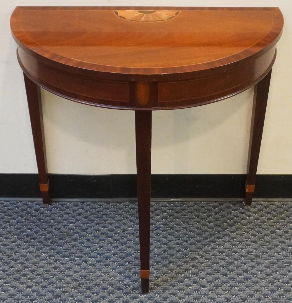 BAKER INLAID MAHOGANY CONSOLE