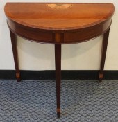 BAKER INLAID MAHOGANY CONSOLE
