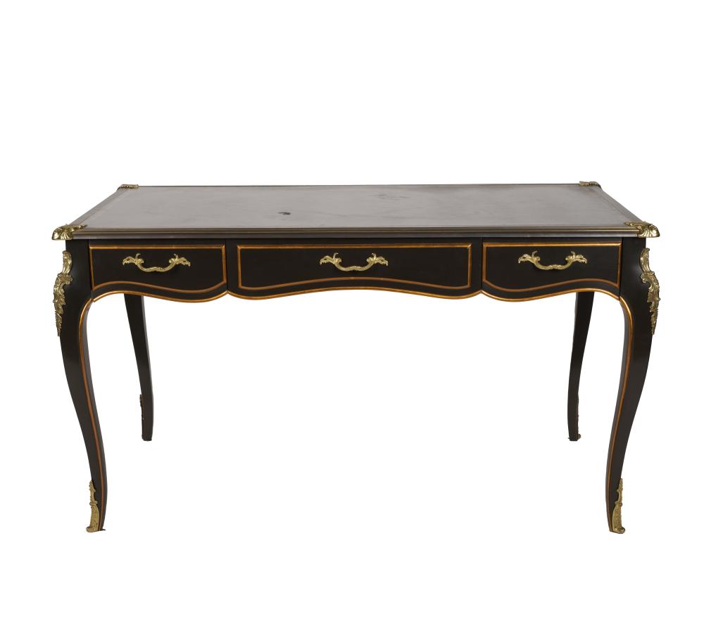 BAKER LEATHER-INSET BUREAU PLATwith
