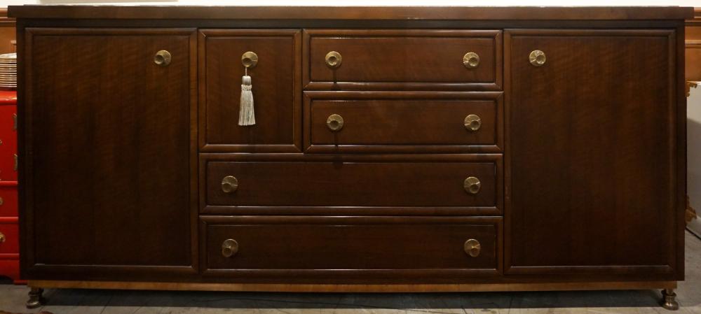 BAKER MAHOGANY AND BLACK GRANITE