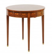 BAKER MAHOGANY AND MARQUETRY O