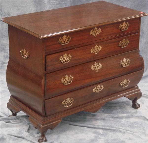 Baker mahogany bombe Chippendale