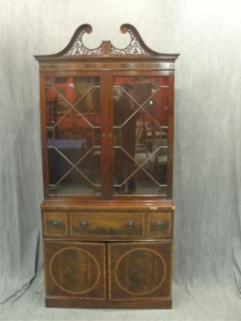 BAKER. Mahogany China Cabinet. From