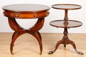 BAKER MAHOGANY DUMBWAITER, ETC