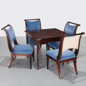 BAKER MAHOGANY GAMES TABLE AND