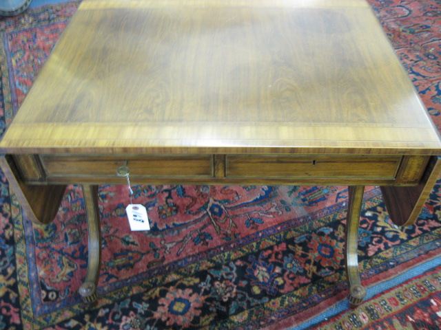 Baker Mahogany Library Table wtih