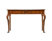 BAKER MAHOGANY VENEER CONSOLE