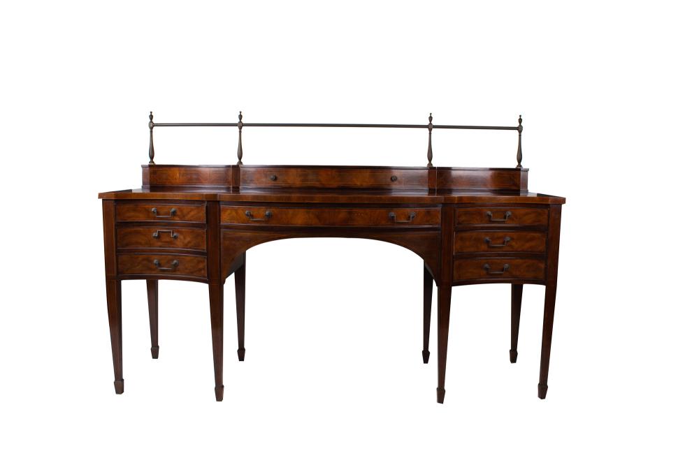 BAKER MAHOGANY-VENEERED