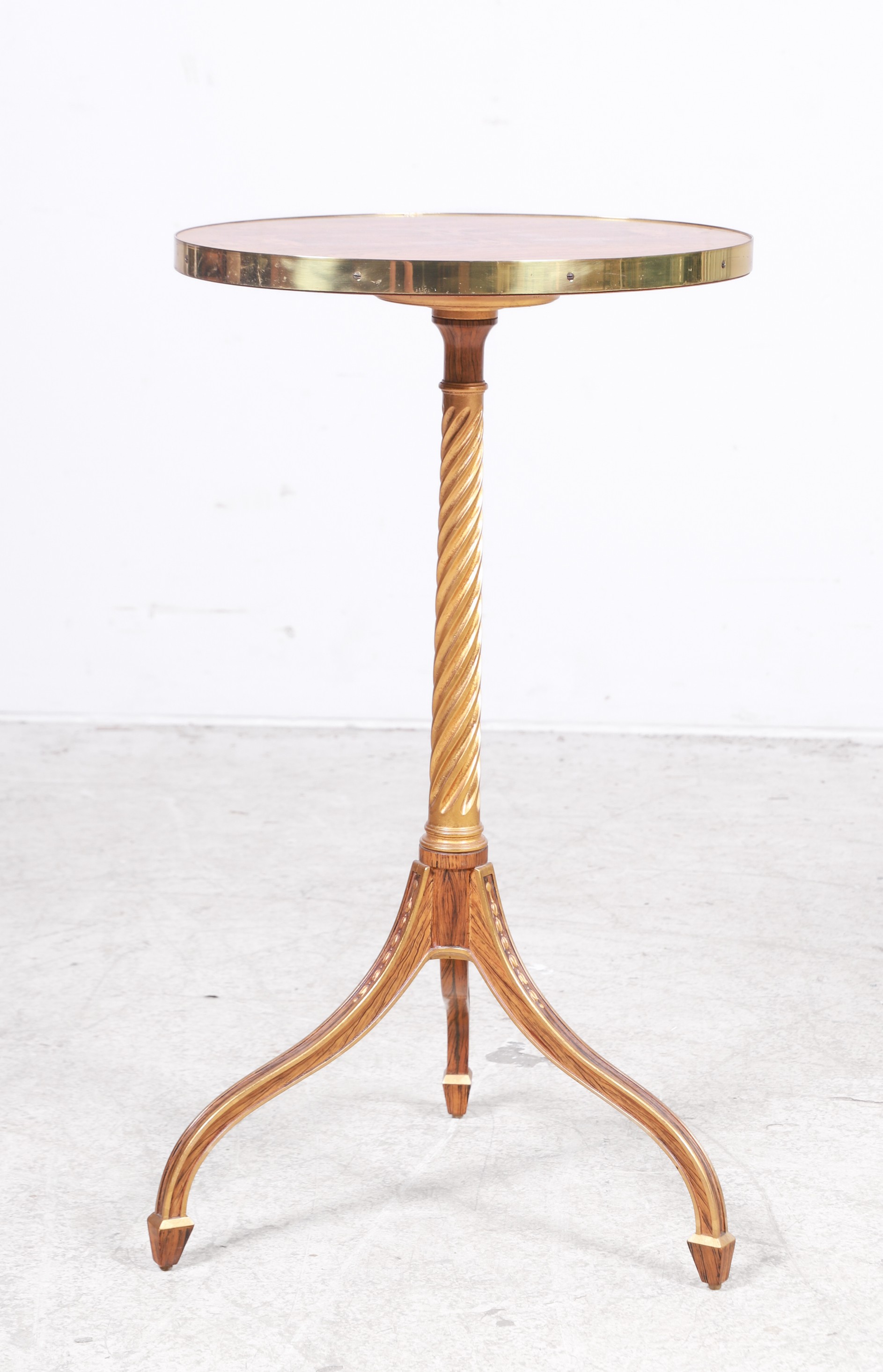 Baker Regency style burl walnut