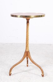 Baker Regency style burl walnu
