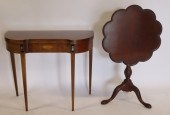 BAKER SIGNED MAHOGANY TILT TOP