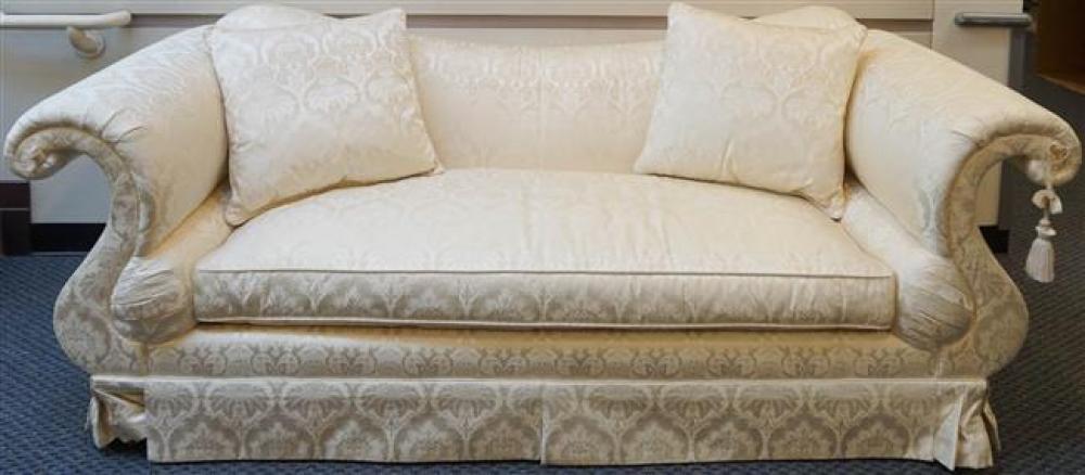 BAKER UPHOLSTERED SOFA, 35-1/2 X 91