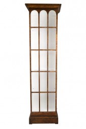 BAKER WALNUT DISPLAY CABINETwi