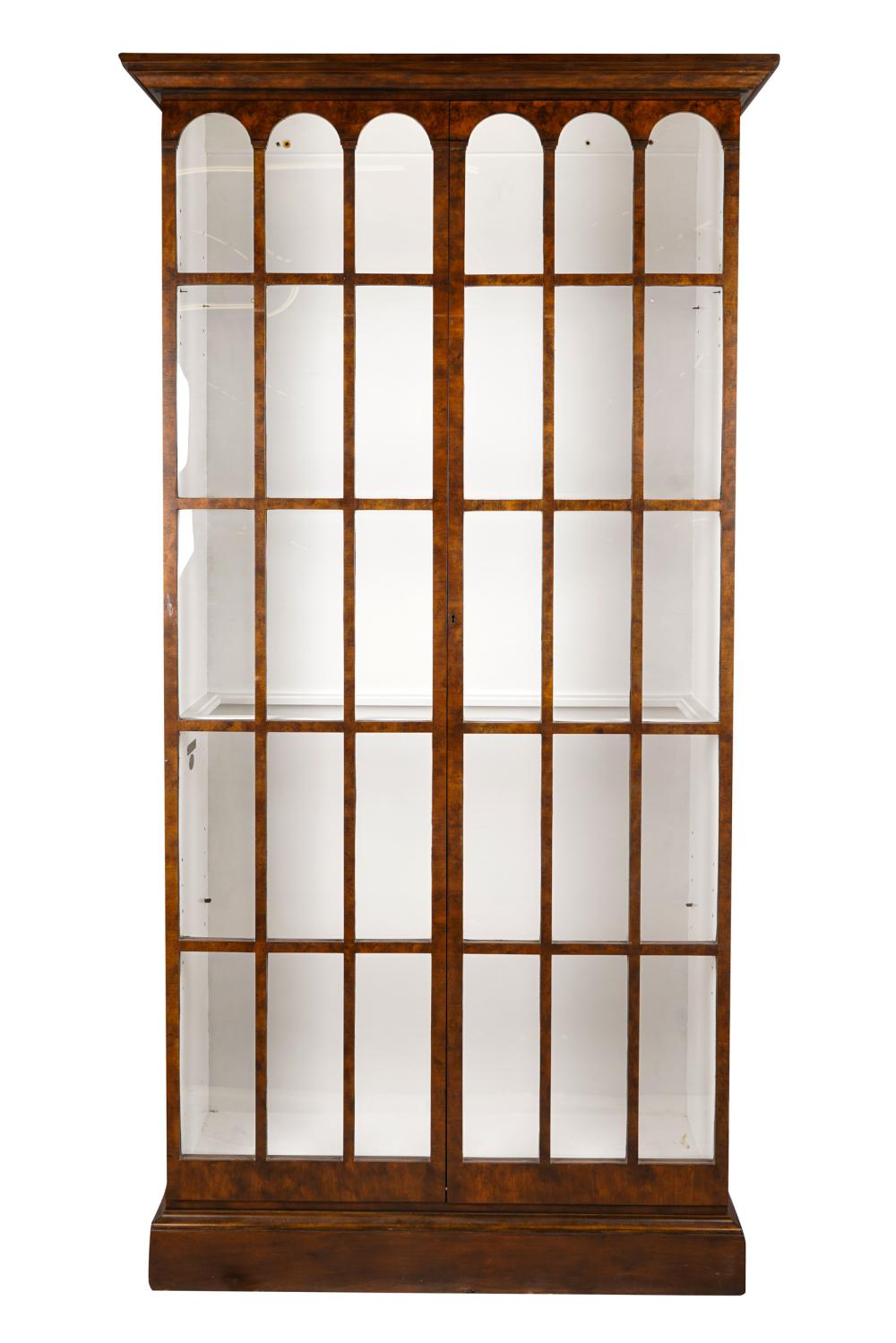 BAKER WALNUT DISPLAY CABINETwith