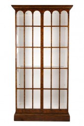 BAKER WALNUT DISPLAY CABINETwi