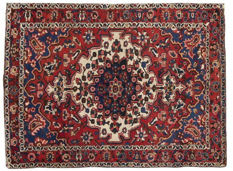 Bakhtiari Area Rug circa 1950wool