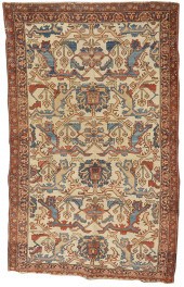 BAKSHAISH ANIMAL RUG, PERSIA,