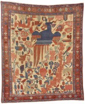 BAKSHAISH BIRD RUG, PERSIA, LA