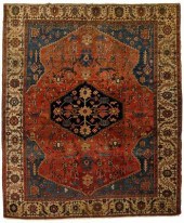 Bakshaish rug, dark blue centr