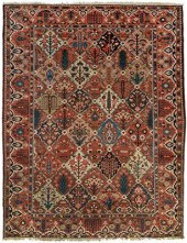 Baktiari carpet, diagonal rows