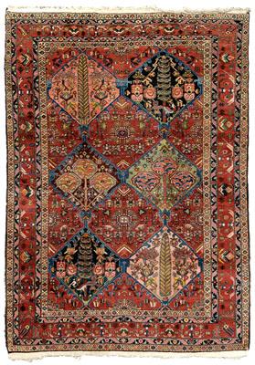Baktiari rug, six large central