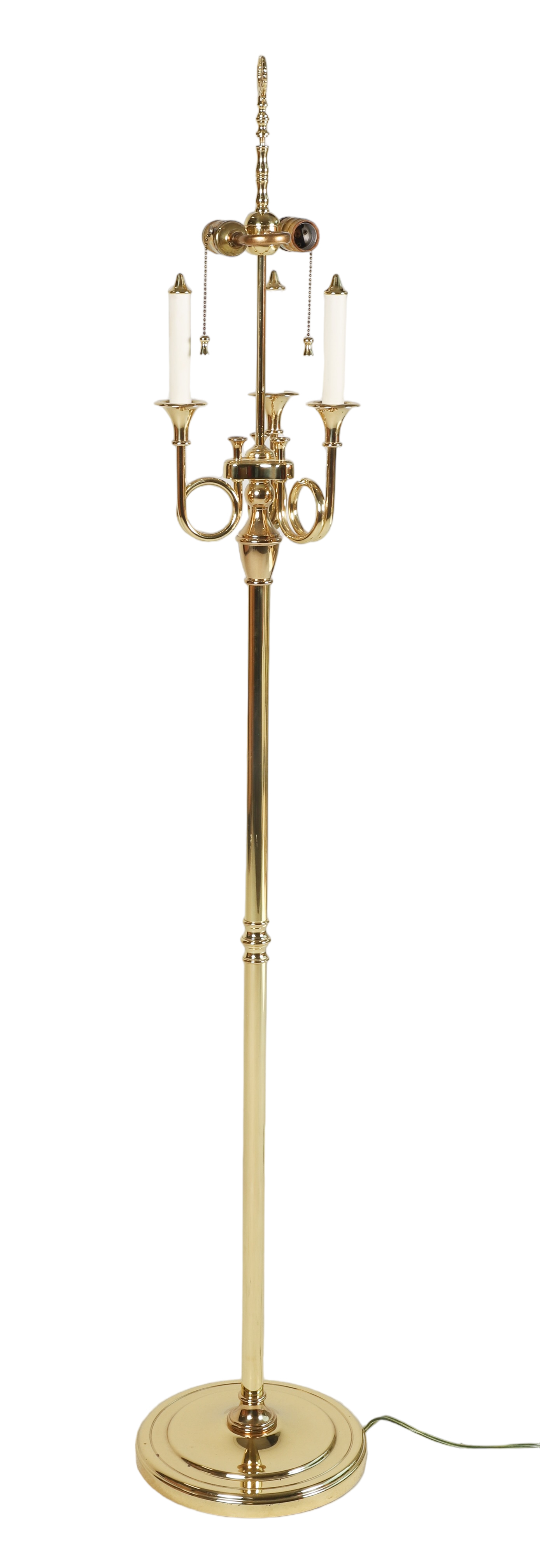 Baldwin brass candelabra form floor