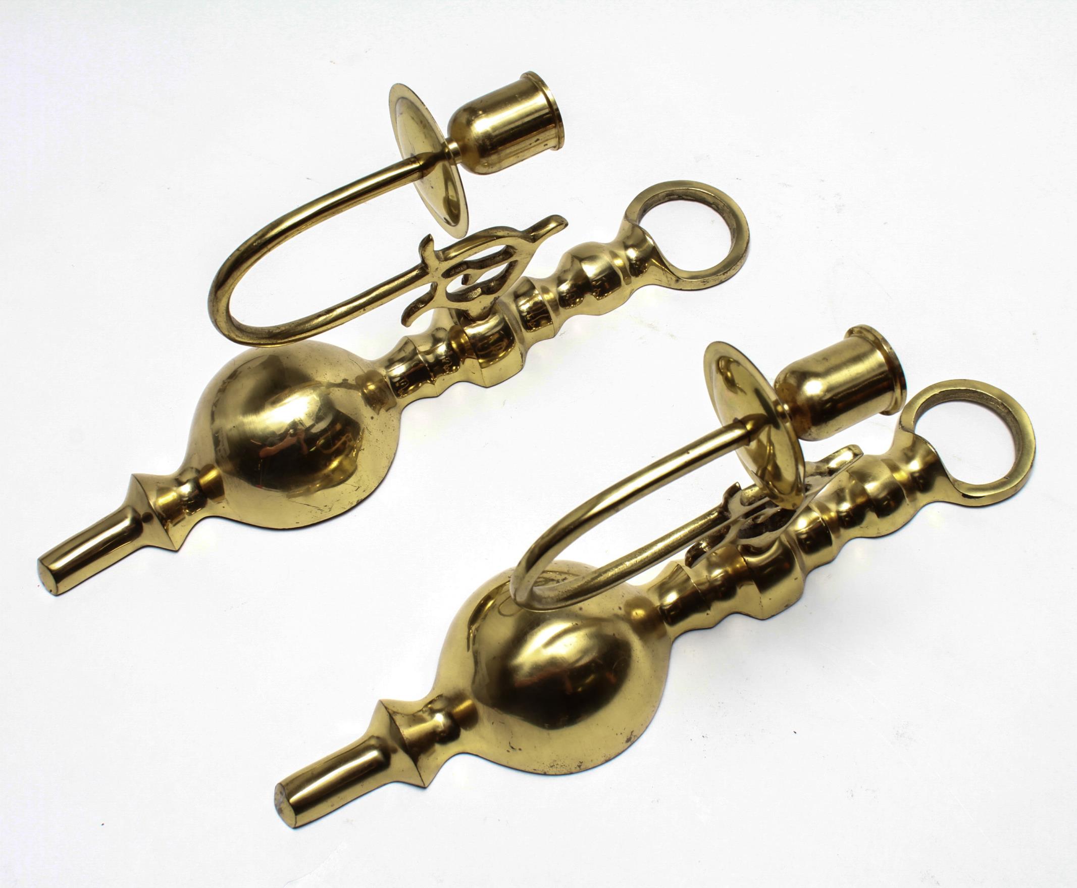 BALDWIN-MANNER GILT BRASS CANDLE