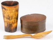 BALEEN TRINKET BOX, EARLY 19TH